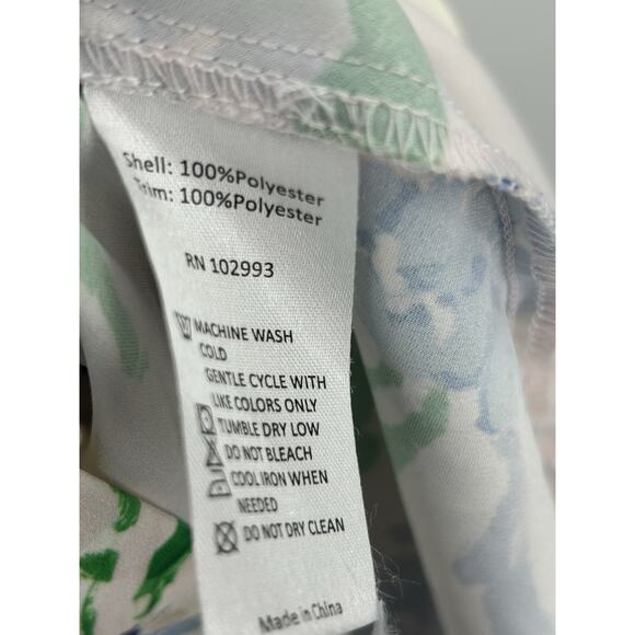 Prabal Gurung x RTR Dress Womens Size 4 Collective Floral Side Ruffle Midi Ivory - Picture 9 of 15